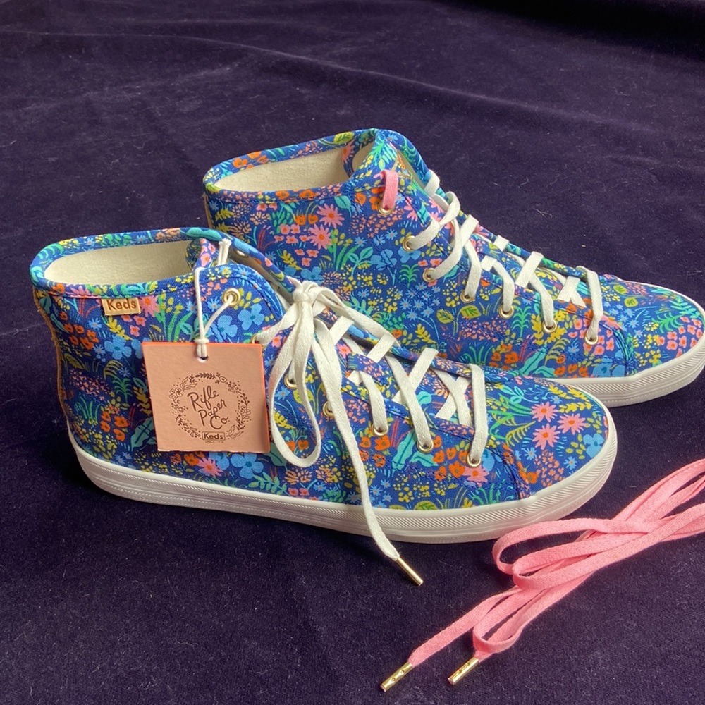 Limited Edition Rifle Paper Floral Print Keds High Top Sneakers